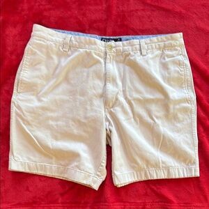 Chaps Mens Khaki Shorts 100% Cotton Size 38